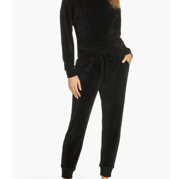 Honeydew Lazy Daze Chenille Lounge Set in Black - Medium - Picture 1 of 10
